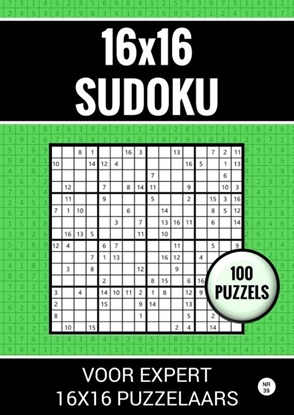 Afbeeldingen van 16x16 Sudoku - 100 Puzzels voor Expert 16x16 Puzzelaars - Nr. 39