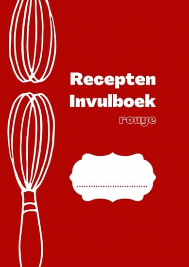 Afbeelding van Recepten invulboek Rouge