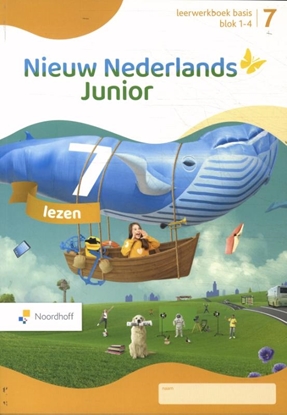 Afbeeldingen van Nieuw Nederlands Junior Lezen groep 7 blok 1-4 leerwerkboek basis