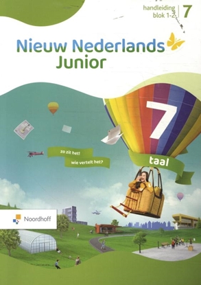 Afbeeldingen van Nieuw Nederlands Junior groep 7 taal blok 1-2 Handleiding