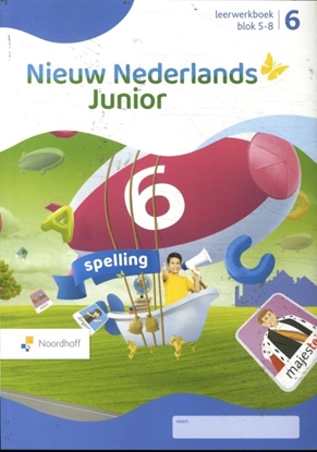 Afbeeldingen van Nieuw Nederlands Junior Spelling groep 6 blok 5-8 leerwerkboek