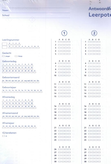 Afbeelding van Boom LVS LP6: Antwoordformulier vergroot (set van 25)