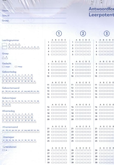 Afbeelding van Boom LVS LP7-8: Antwoordformulier vergroot (set van 25)