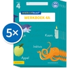 Afbeelding van Schrijfbaas Schrijfbaas Blokletters Werkboek 4A (Set van 5)