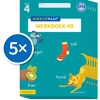 Afbeelding van Schrijfbaas Schrijfbaas Blokletters Werkboek 4B (Set van 5)