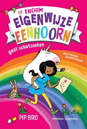 Afbeelding van De enorm eigenwijze eenhoorn gaat schatzoeken