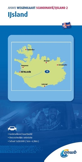 Afbeelding van ANWB Wegenkaart ANWB Wegenkaart Scandinavië/IJsland 2. IJsland