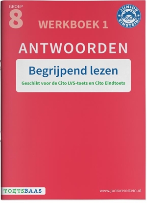 Afbeeldingen van Toetsbaas Begrijpend lezen 1 antwoordenboek