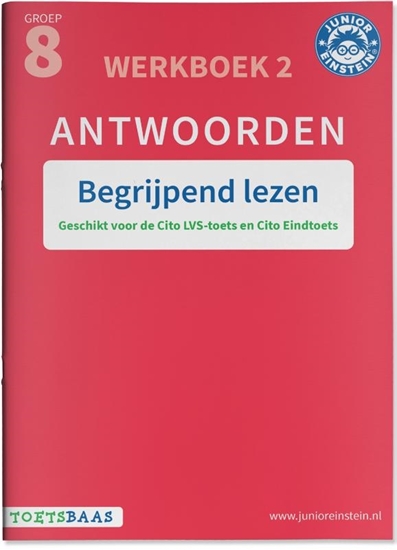 Afbeelding van Toetsbaas Begrijpend lezen 2 antwoordenboek