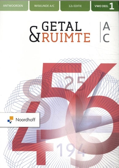 Afbeelding van Getal & Ruimte vwo A/C antwoorden 1