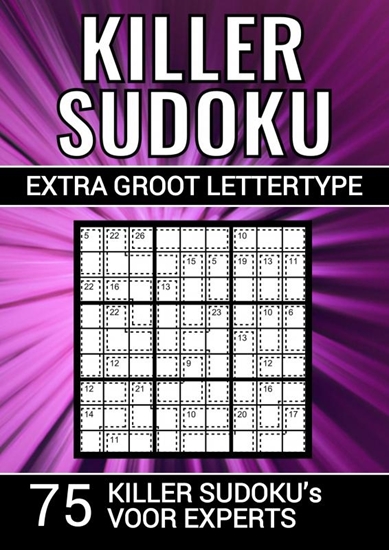 Afbeelding van Killer Sudoku - Extra Groot Lettertype - 75 Puzzels voor Experts