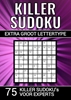 Afbeelding van Killer Sudoku - Extra Groot Lettertype - 75 Puzzels voor Experts