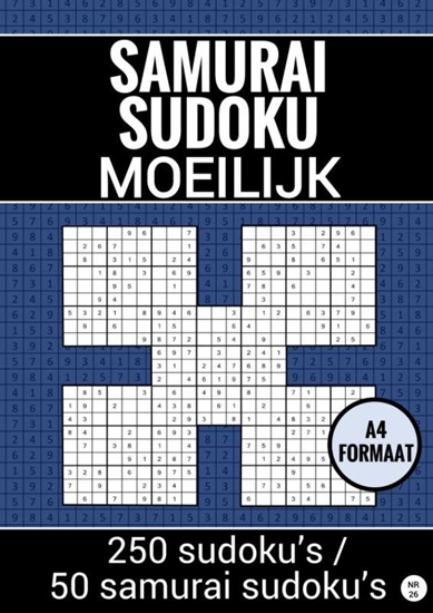 Afbeelding van Sudoku Moeilijk: Samurai Sudoku Puzzels - nr. 26
