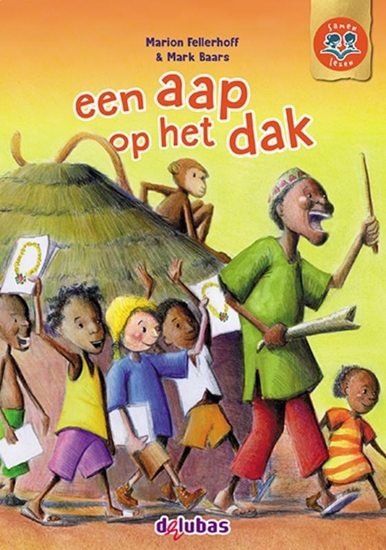 Afbeelding van Samen lezen een aap op het dak