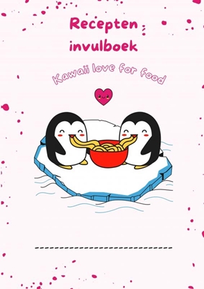 Afbeeldingen van Recepten invulboek Kawaii love for food