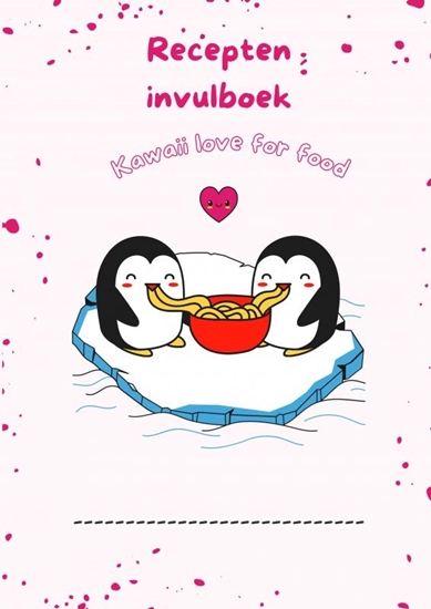 Afbeelding van Recepten invulboek Kawaii love for food