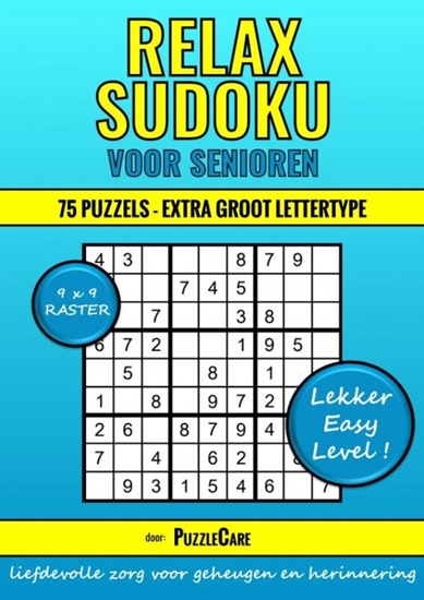 Afbeelding van Sudoku Relax voor Senioren 9x9 Raster - 75 Puzzels Extra Groot Lettertype - Lekker Easy Level!