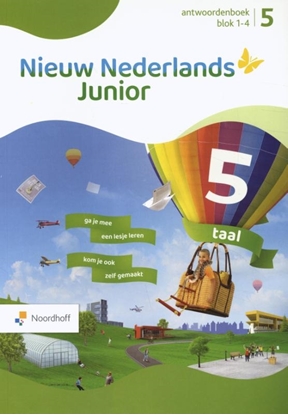 Afbeeldingen van Nieuw Nederlands Junior taal 5 blok 1-4 antwoordenboek