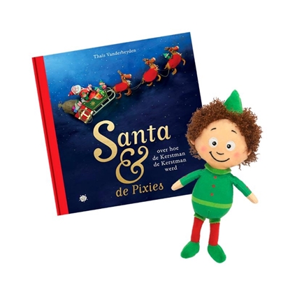 Afbeeldingen van Santa & De Pixies Santa & De Pixies, pakket Pixiepop + Over hoe de Kerstman de Kerstman werd