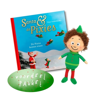 Afbeeldingen van Santa & De Pixies Santa & De Pixies, pakket Pixiepop + De Pixies komen eraan