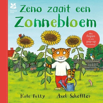 Afbeeldingen van Zeno zaait een zonnebloem