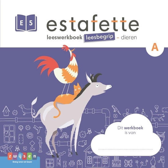 Afbeelding van Estafette (5v) A leesbegrip dieren E5 Leeswerkboek