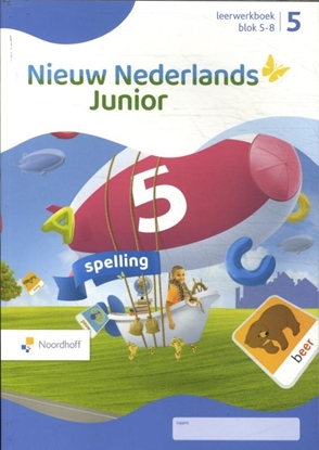 Afbeeldingen van Nieuw Nederlands Junior Spelling groep 5 blok 5-8 leerwerkboek