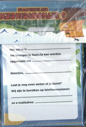 Afbeeldingen van Piraten - Uitnodiging PK 943 - set van 6