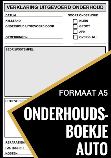 Afbeelding van Onderhoudsboekje Auto - Universeel Reparatie Boek