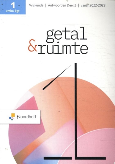 Afbeelding van Getal en Ruimte vmbo-kgt 1 antwoordenboek deel 2
