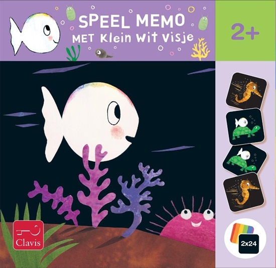 Afbeelding van Speel memo met Klein wit visje