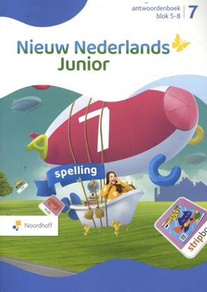 Afbeeldingen van Nieuw Nederlands Junior Spelling groep 7 blok 5-8 antwoordenboek