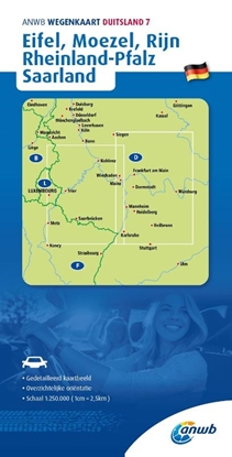 Afbeeldingen van ANWB Wegenkaart ANWB*Wegenkaart Duitsland 7. Eifel/Moezel/Rijn/Rheinland-Pfalz/Saarland
