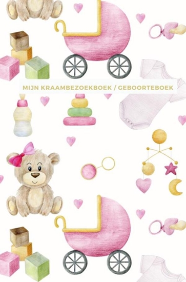 Afbeelding van Mijn Kraambezoekboek / Geboorteboek | Geschikt als Kraamcadeau meisje en Kraamcadeau jongen