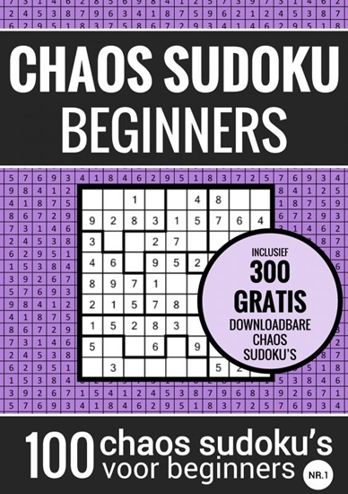 Afbeelding van Sudoku Makkelijk: CHAOS SUDOKU - nr. 1 - Puzzelboek met 100 Makkelijke Puzzels voor Volwassenen en Ouderen