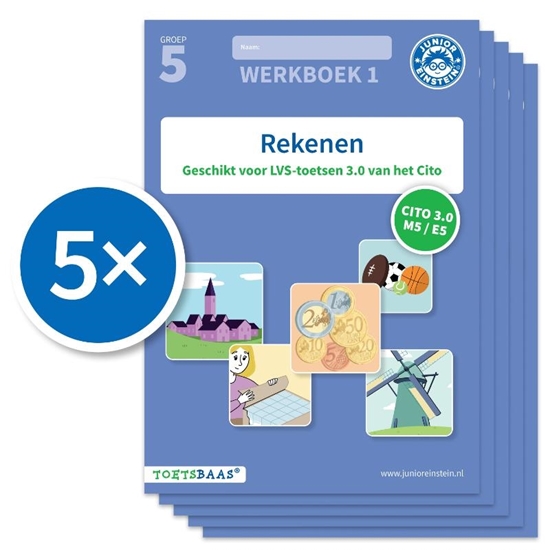 Afbeelding van Toetsbaas Rekenen werkboek 1 (Set van 5)
