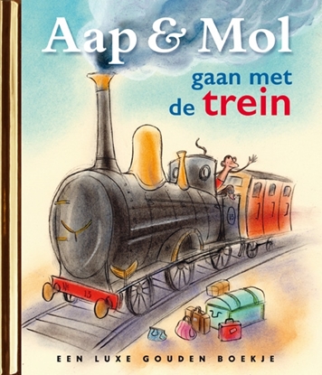 Afbeeldingen van Aap en Mol gaan met de trein