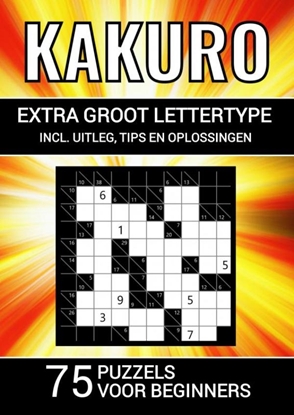 Afbeeldingen van Kakuro - Extra Groot Lettertype - 75 Puzzels voor Beginners