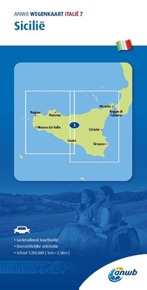 Afbeeldingen van ANWB Wegenkaart ANWB*Wegenkaart Italië 7. Sicilië