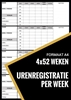Afbeelding van Urenregistratie / Urenstaat Boekje Wekelijks - voor Personeel, Werknemers, Medewerkers, ZZP, Freelancers (A4)