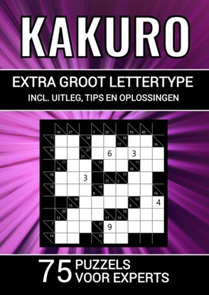 Afbeeldingen van Kakuro - Extra Groot Lettertype - 75 Puzzels voor Experts