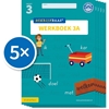 Afbeelding van Schrijfbaas Schrijfbaas Blokletters Werkboek 3A (Set van 5)