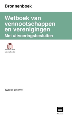 Afbeeldingen van Bronnenboek Wetboek vennootschappen en verenigingen met uitvoeringsbesluiten