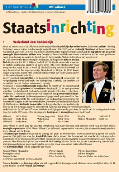 Afbeelding van Taalkaarten Walvaboek Staatsinichting