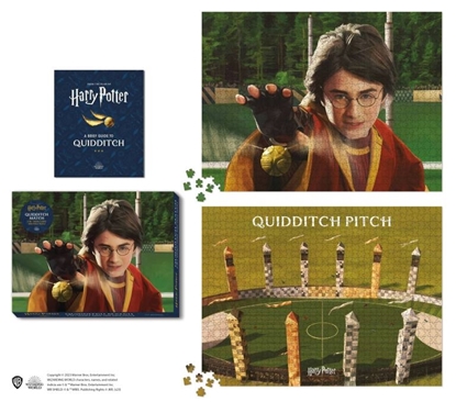 Afbeeldingen van Harry potter quidditch match 2-in-1 double-sided 1000-piece puzzle