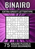 Afbeelding van Binairo Extra Groot Lettertype - 75 Binaire Puzzels voor Beginners