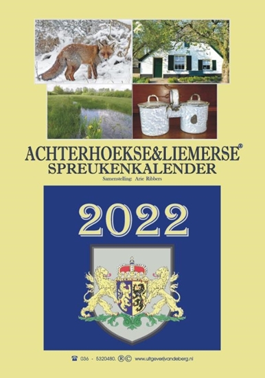 Afbeelding van Achterhoekse & Liemerse spreukenkalender 2022