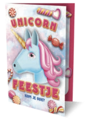 Afbeeldingen van Uitnodigingen Eenhoorn PK 930 / set van 6
