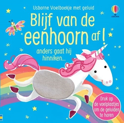 Afbeeldingen van Usborne Voelboekje met geluid Blijf van de eenhoorn af!