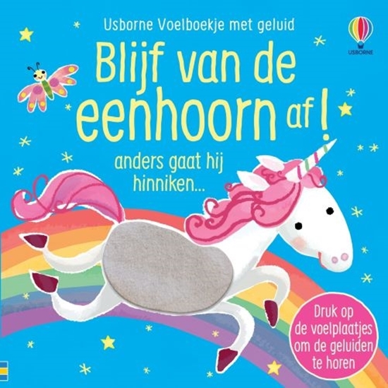 Afbeelding van Usborne Voelboekje met geluid Blijf van de eenhoorn af!